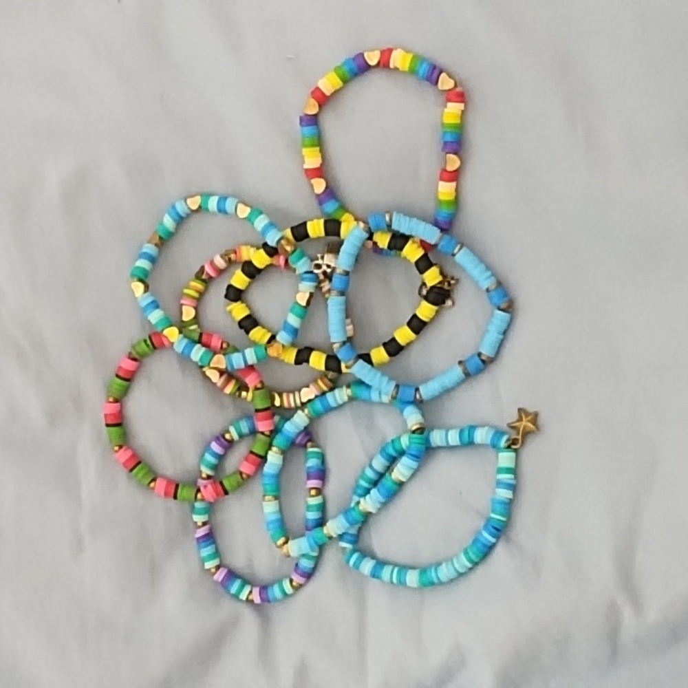 Lot of 9 friendship bracelets